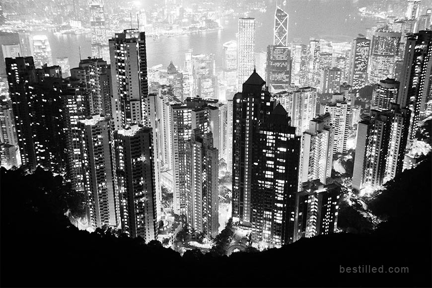 Art photograph of Hong Kong city at night, by Joseph Westrupp.
