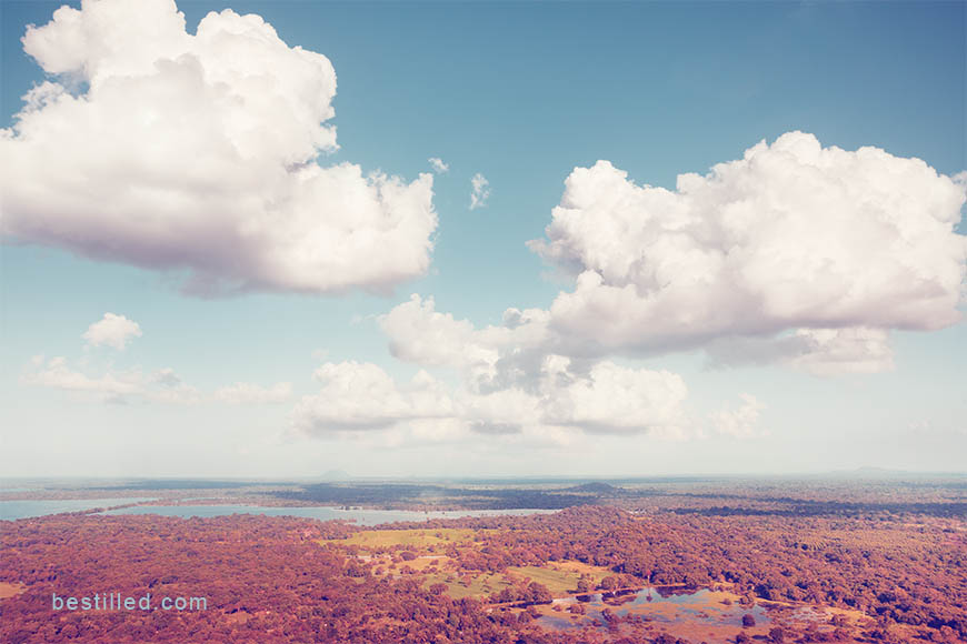 Clouds and landscape, Mihintale, Sri Lanka. Art photograph by Joseph Westrupp.